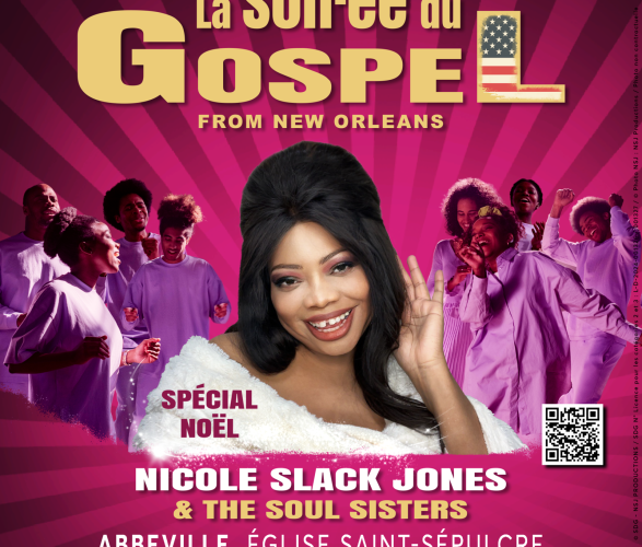 (1080×1080) – 14.12.24 ABBEVILLE – La Soiree Du Gospel – Nicole Slack Jones & The Soul Sisters