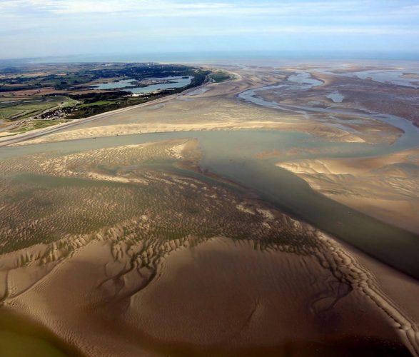 Vue aérienne de la Baie de Somme