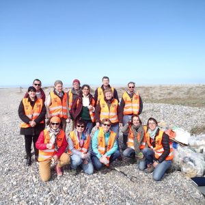 Ramassage de déchets marins